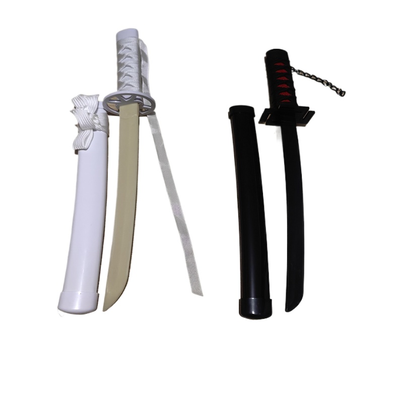 Cosplay Prop Dagger - ブリーチアニメ「ソード・ノ・シラユキ」42cmプラスチック製刀モデルコスプレ黒崎一護18インチ刀