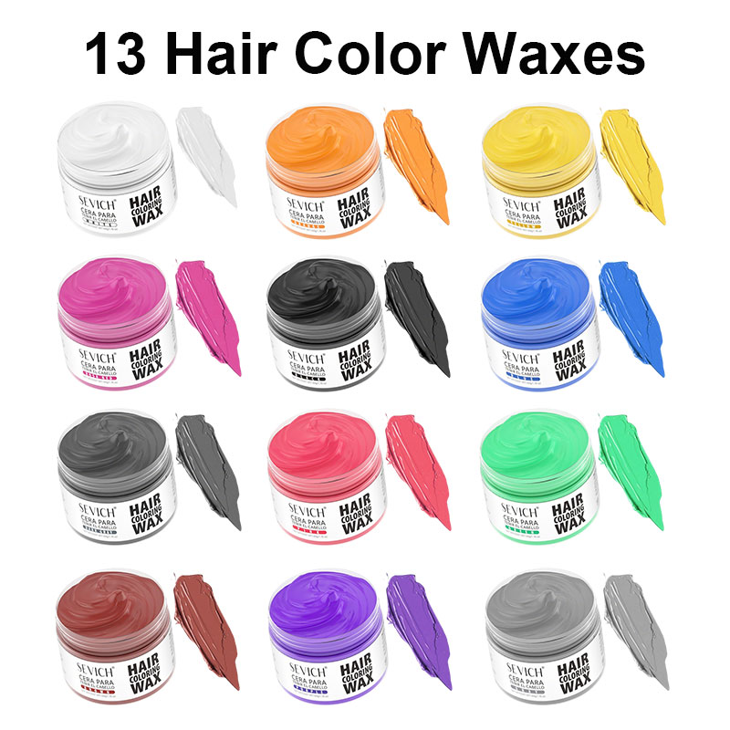 50g 使い捨てヘアマッドワックス 13色ヘアカラーワックス - Hair Spray Color のレビューと価格